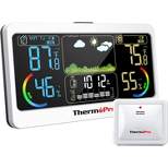 ThermoPro TP68B Weather Station 500ft Indoor Outdoor Thermometer Wireless, Hygrometer Barometer with Temperature Humidity Sensor