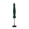 11' x 11' Calypso II Market Patio Umbrella with Solar LED Strip Lights Hunter Green - Island Umbrella: Water-Resistant, UV Protection - 2 of 4