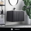 Caskvalley Modern Bathroom Vanity with Straight Fluted Design - Sink Included - 2 of 4