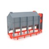 Standi Toys 1/64 1 High Stackable Gray and Orange Grain Dryer ST42 - 2 of 2