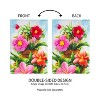 Beautiful Florals Burlap Garden Flag - 4 of 4