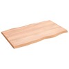 vidaXL Table Top Light Brown 39.4"x23.6"x(0.8"-1.6") Treated Solid Wood Live Edge - 4 of 4