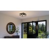 Urban Ambiance Luxury Modern Ceiling Light 4.5''H x 12''W,  Midnight Black Finish,  Singleton Collection, UHP4032 - 2 of 4