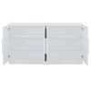 NicBex 60.1" Modern 4-Doors Sideboard,Kitchen Storage Cabinets with Adjustable Shelves and Silver Handles for Kitchen and Dining Room,White - 4 of 4
