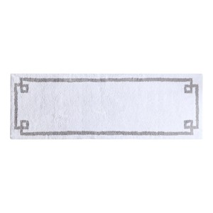 ChicFurnit Bath Rug and Mat Plush Cotton Tufted Rug for Bathroom Comfort, White, 72"*24"*0.5" - 1 of 4