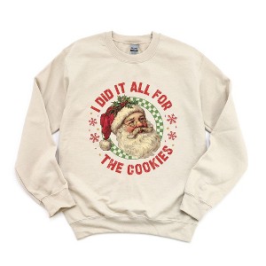 Simply Sage Market Women's Graphic Sweatshirt Did It For The Cookies - 1 of 4