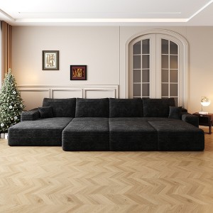 Dewdrop Cloud Sectional Couch Sofa ,Modern Modular Sofa with Deep Seat, Upholstered Couches for Living Room Bedroom,No Assembly Required - 1 of 4