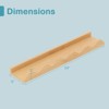 Costway Kids Bookshelf Set of 4 with Fir Wood Structure & Wavy Anti-Falling Edge - 3 of 4