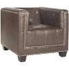 Bentley Club Chair - MCR4574D - Antique Brown - Safavieh - 4 of 4