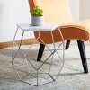 Abella Pentagon Accent Table - Silver - Safavieh. - 2 of 4