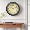 REGALWOVEN Rustic Style Battery Operated Silent Non-Ticking Wall Clock 12 Inches - 2 of 4