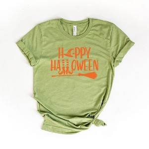 Simply Sage Market Women's Happy Halloween Short Sleeve Graphic Tee - 1 of 2