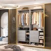 Aheaplus 30'' Freestanding Closet Organizer with Hanging Rods and Drawers, Closet System with Storage Shelves - 2 of 4