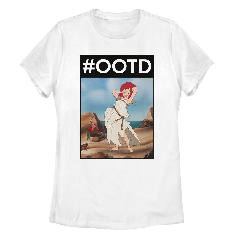Women's The Little Mermaid Ariel #OOTD T-Shirt, 1 of 5