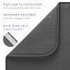 LunaLulinlk Absorbent, Reversible Microfiber Dish Drying Mat for Kitchen, 16 Inch x 18 Inch, Black - 4 of 4