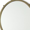 HomeRoots 25" Gold Metal Beaded Round Framed Accent Mirror - 4 of 4