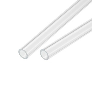 Unique Bargains Lamp Lantern Water Cooling System Acrylic Round Pipes Clear 2 Pcs 14" - 1 of 4