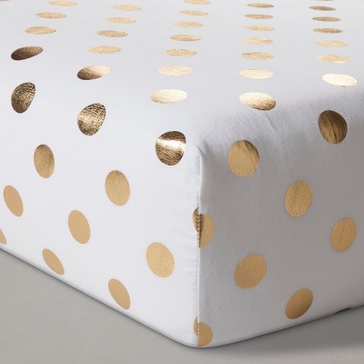 gold crib sheets