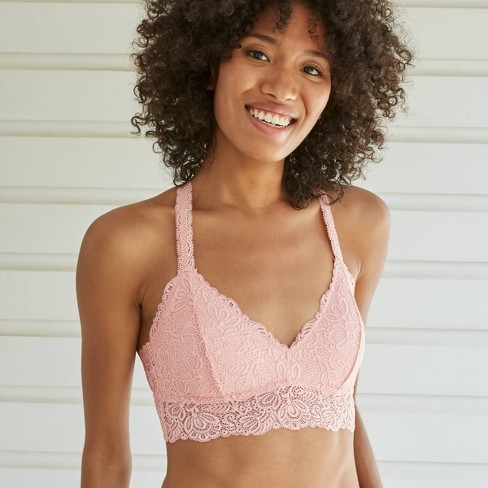 Women's T-back Bralette - Auden™ Pink : Target