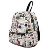 Harry Potter Hogwarts Chibi Characters & Icons All Over Print White Mini Backpack - image 2 of 4