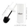 AuldHome Design Farmhouse Toilet Brush Holder; Retro Enamelware Toilet Brush and Holder Cleaning Set - 3 of 4
