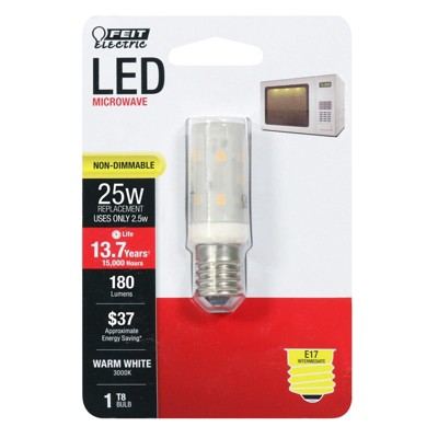 Feit Electric T8 E17 (Intermediate) LED Bulb Warm White 25 Watt Equivalence 1 pk