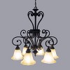 Yosemite Home Décor 95836R-6SS Florence Collection Six Light Chandelier, Sierra Slate - image 2 of 4