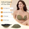 Falorda 2025 Upgraded Magnetic Clasp Adhesive Strapless Bra Seamless Sticky Invisible Push up Bras for Women Backless Dress - 2 of 4