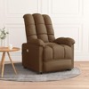 vidaXL Massage Recliner in Brown Fabric – Adjustable, Vibrating, Easy Assembly, Durable and Comfortable Relaxation Massage Chair - 2 of 4