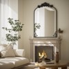 BEAUTYPEAK Vanity Wall Mirror Decorative Vintage Arch Bathroom Mirror with Designed Bottom - 3 of 4