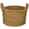 Household Essentials Large Wicker Storage Basket with Braided Handles - 4 of 4