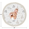 Sweet Jojo Designs Boy or Girl Gender Neutral Unisex Baby Tummy Time Playmat Serengeti Animals Taupe Grey and White - 4 of 4