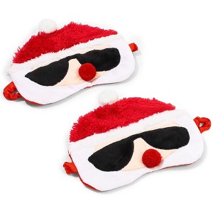Glamlily 2 Pack Christmas Sleep Mask, Santa Claus, Adult Kids, 7.5 x 6 in - 1 of 4