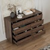Famapy Brown/White Dresser,Large-Sized 9 - Drawer Chest with Anti-Tipping,Storage Unit for Bedroom Organizer/Living Room/Entryway - 3 of 4