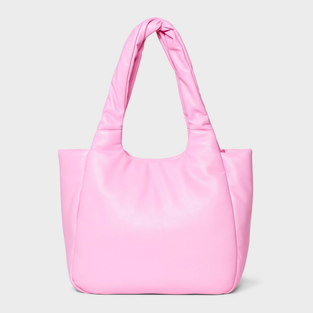 Twister Puff Tote Handbag - A New Day™ Pink
