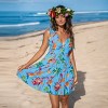 Women's Parrot and Palm Bright Tropical Mini Dress - Cupshe - 3 of 4