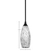 Toltec Lighting Any 1 - Light Pendant in  Matte Black with 5.5" Black Fusion Shade - 2 of 2