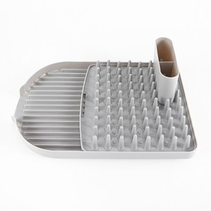 The Lakeside Collection Dish Drying Rack - Airdry Dishes Near Sink with Flatware Holder - 1 of 4