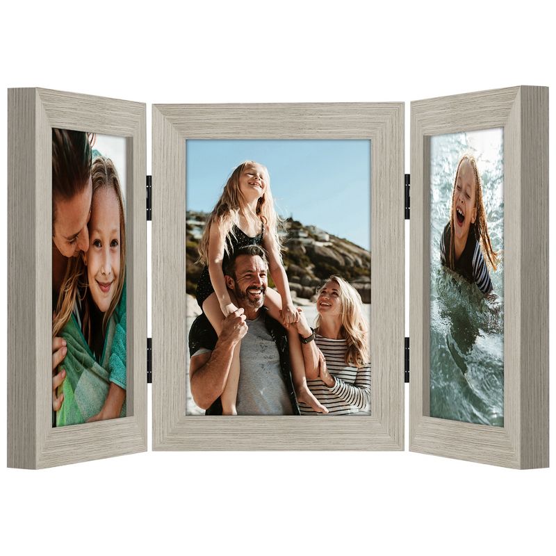 Americanflat Hinged Picture Frame with tempered shatter-resistant glass - Available in a variety of sizes and styles, 2 of 6