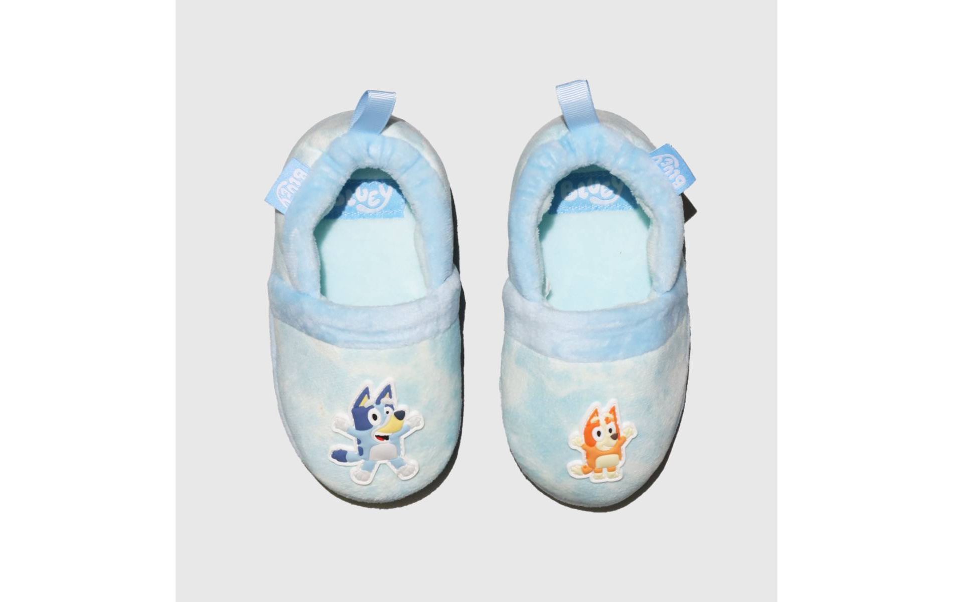 Toddler Bluey Cloud Slippers - Blue XL: Indoor/Outdoor, Animal Icon, Slip On
