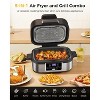 ZAFRO Indoor Grill with Air Fry, 5-IN-1 Electric Smart Air Fryer Grill Combo, Stainless Steel with Air Grill, 5QT Large Capacity Smokeless, Black - 3 of 4