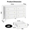 3 Drawer Tall Dresser for Bedroom, Modern Freestanding Wood Storage Chest of Drawers, Closet Organizer for Living Room or Entryway - 2 of 4