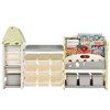 Multifunctional Kids Bookshelf with 17 Bins and 5 Bookshelves, Children's Toy Storage Organizer - ModernLuxe - 2 of 4