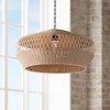 Regency Hill Matias 24 1/2" Modern Coastal Pendant Ceiling Light Fixture Dining Room Over Table Kitchen Island Foyer Hanging Brown Vine and Rope - 2 of 4