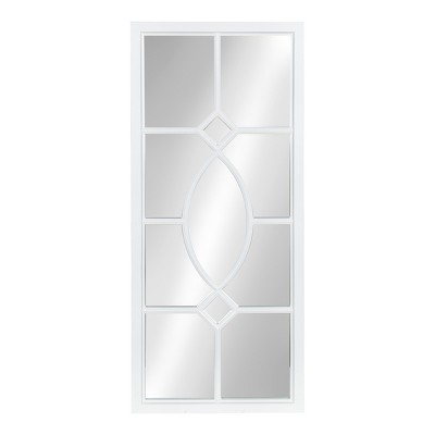 13" x 30" Cassat Framed Wall Accent Mirror White - Kate and Laurel