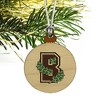 Brown University Secondary Logo Mini Small Tiny Wood Christmas Tree Holiday Ornament - 3 of 4