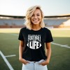 Simply Sage Market Women's Just Livin' My Best Football Fan Life Short Sleeve Graphic Tee - 2 of 3