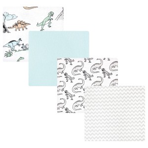 Luvable Friends Hudson Baby Flannel Receiving Blankets 4pk - 1 of 2