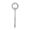 Black Bow Jewelry 14k White Gold, Sophia Collection, Small Script Initial M Pendant - 2 of 4