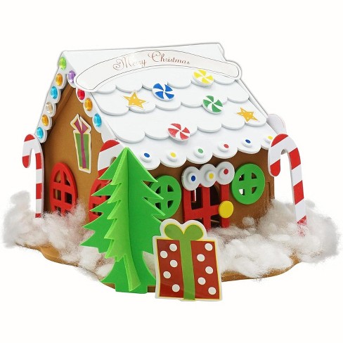 4e's Novelty 6 Foam Gingerbread House Kit Crafts (6 Pack) Bulk ...